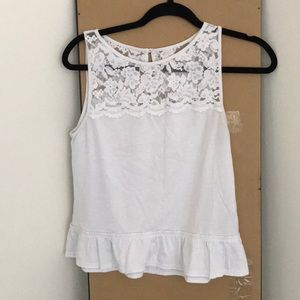 White lace top